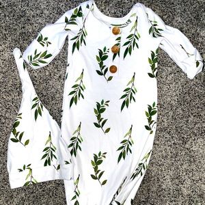Caden Lane Newborn Knot Gown 0-3 Months